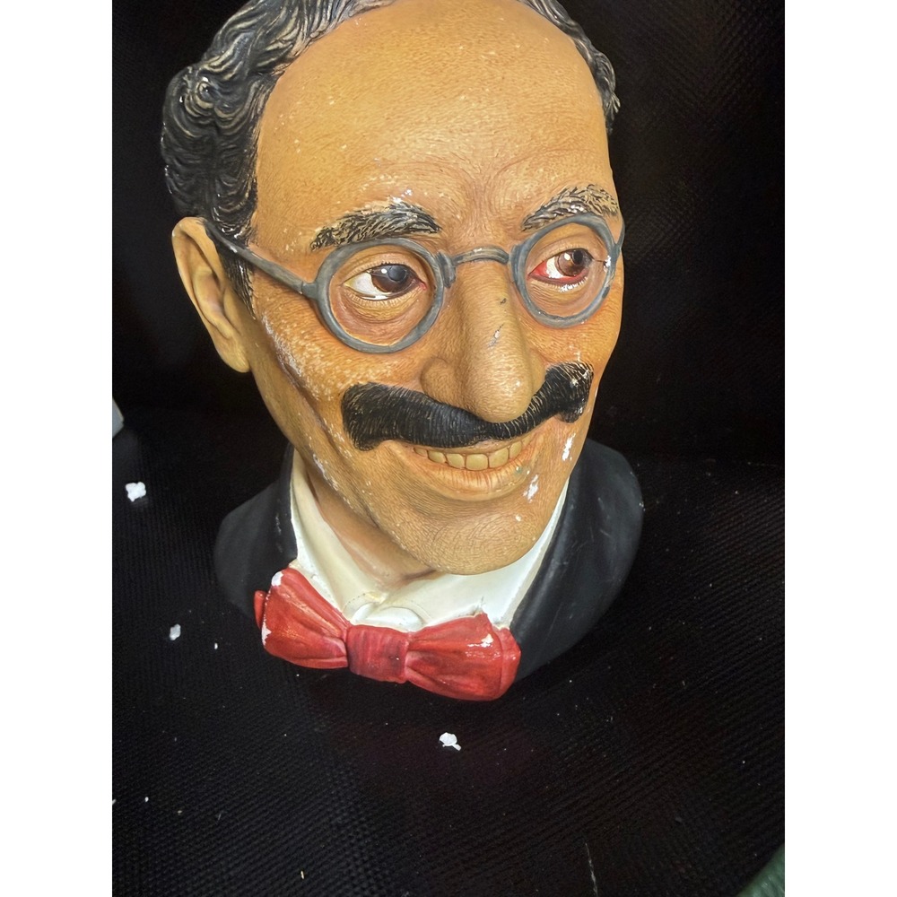 VINTAGE19 84 Groucho Marx Legend Products Hand Crafted Bust Wall Plaque 6"